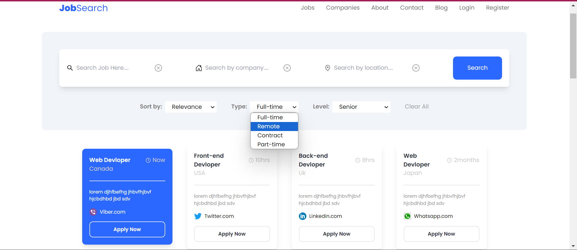 Job Seeker App